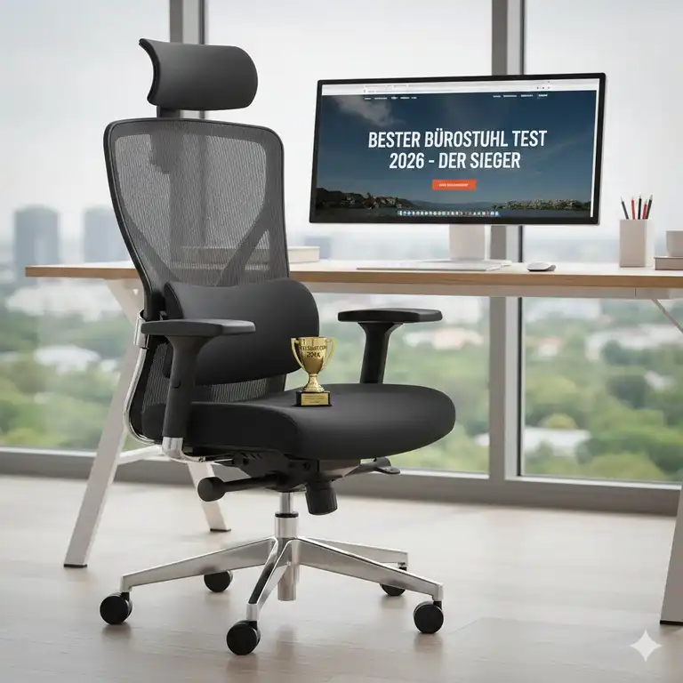 Bester Bürostuhl Test 2026: Die 7 Top-Modelle für Ergonomie & Leistung