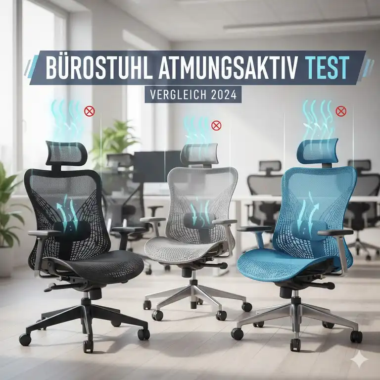 7 beste Modelle im Bürostuhl atmungsaktiv Test 2026: Schluss mit Schwitzen!