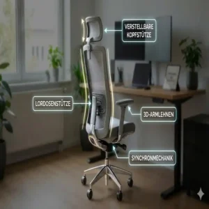 Die ergonomischen Funktionen der Bürostuhl Preis Leistungssieger 2026 Empfehlung.