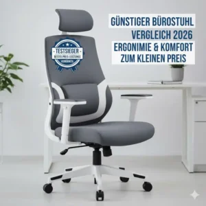 Der Testsieger im günstiger bürostuhl vergleich 2026: Ergonomie und Komfort zum kleinen Preis.