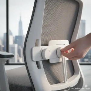 Die Einstellmöglichkeiten zeigen, welcher bürostuhl ist der beste 2026 in Bezug auf die Lordosenstütze.