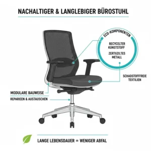 Nachhaltige Bauweise und Langlebigkeit im Fokus beim langlebiger bürostuhl test.