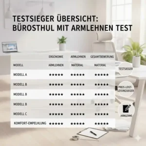 Der Testsieger und die Ergebnisse aus dem bürostuhl mit armlehnen test.