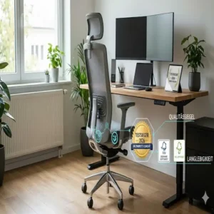 Das offizielle Test-Siegel für den Bürostuhl Preis Leistungssieger 2026.