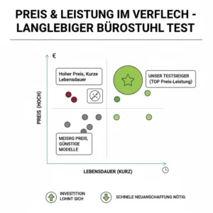 Preis-Leistungs-Verhältnis und Lebensdauer im langlebiger bürostuhl test Vergleich.