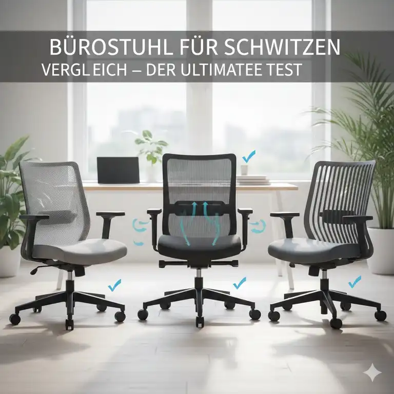 Bürostuhl für Schwitzen Vergleich: Die 7 besten Modelle 2026