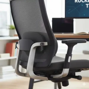 Eine verstellbare Lordosenstütze im Fokus beim Bürostuhl rückenfreundlich Test.