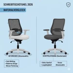 Ein direkter Materialvergleich der besten Modelle aus dem schreibtischstuhl test 2026.