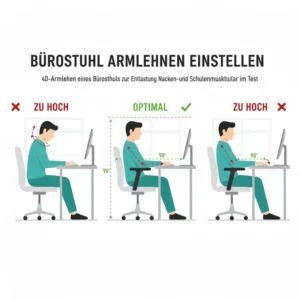 Ergonomische Armlehnen für Entlastung im Bürostuhl rückenfreundlich Test.