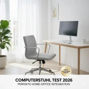 Ein moderner Schreibtischstuhl für das Home-Office im computerstuhl test 2026.