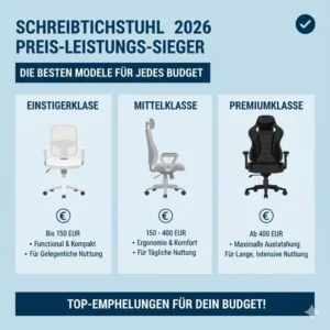 Die besten Preis-Leistungs-Modelle in der Übersicht des schreibtischstuhl test 2026.