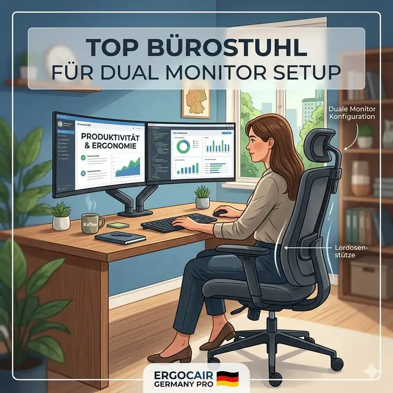 Bürostuhl für dual monitor setup: 5 Tipps für maximale Ergonomie 2026 – Die besten Tricks für schmerzfreies Arbeiten