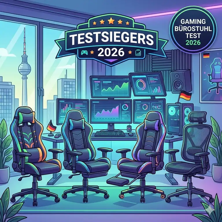 Gaming Bürostuhl Test 2026: Die 5 besten Modelle im Experten-Check