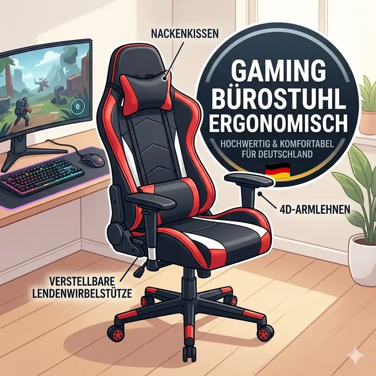 5 Gaming Bürostuhl Ergonomisch Testsieger 2026: Die besten Profi-Stühle mit Premium-Komfort