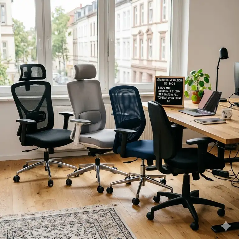 Bürostuhl bis 300 Euro Vergleich: Die 5 besten Ergonomie-Wunder 2026
