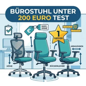 bürostuhl unter 200 euro test Vergleich der Funktionen.