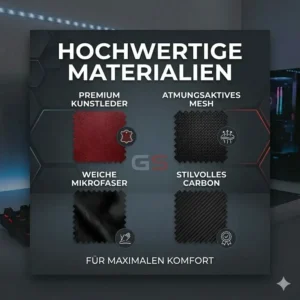  Ergonomischer Gamer Schreibtischstuhl Empfehlung für eine gesunde Körperhaltung.