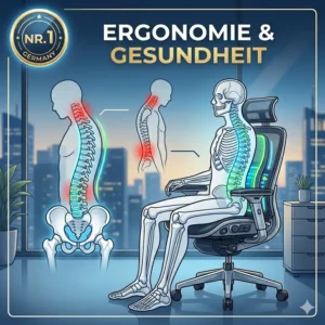 Close-up details of the synchronous mechanism, a key feature in the premium bürostuhl test 2026 for advanced ergonomic chairs.