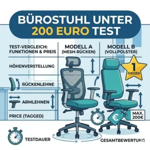 bürostuhl unter 200 euro test Analyse von Preis und Leistung.