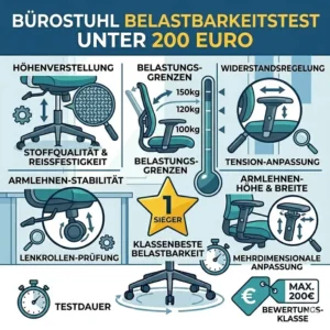 bürostuhl unter 200 euro test Prüfung der Belastbarkeit.