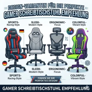 Verschiedene Designs für die perfekte Gamer Schreibtischstuhl Empfehlung