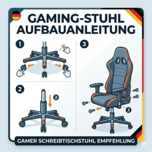 Einfache Montage einer Gamer Schreibtischstuhl Empfehlung für das Gaming-Setup