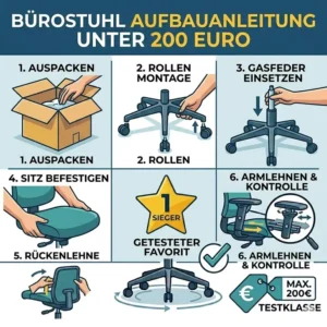 bürostuhl unter 200 euro test Anleitung für den Aufbau.