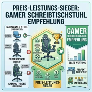 Preis-Leistungs-Sieger in unserer Gamer Schreibtischstuhl Empfehlung