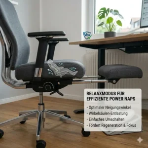 Relaxationsmodus im Bürostuhl mit fußstütze test Vergleich.